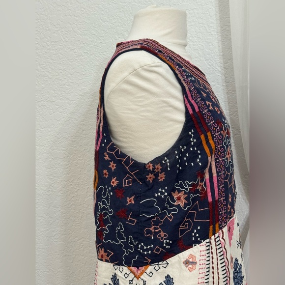 NEW Anthropologie Akemi & Kin Embroidered Southwestern Tribal Boho Dress Size 14 - Picture 9 of 16